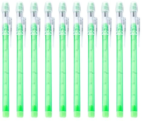 DAYLIGHE 10 matite impilabili a pressione assortite con gomma, non affilano più punti impilabili per scrivere, non affilare, impilabili