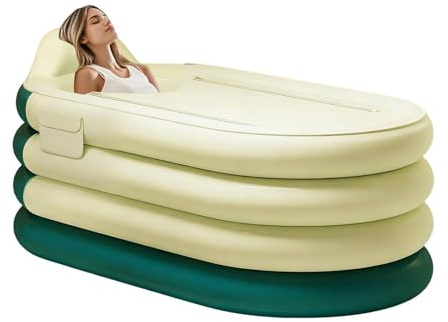 Bañera Inflable Herramienta de Baño con Bomba de Pie