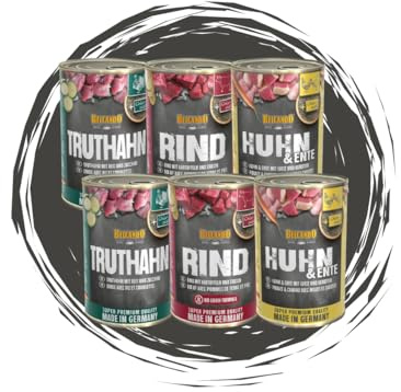 Belcando Quality Selection Klassiker Mix 6x400g – Nassfutter Set für Hunde mit Huhn & Ente, Rind & Truthahn - abwechslungsreiches Alleinfuttermittel - schonend gegart & Made in Germany