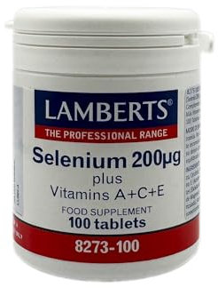 Lamberts Selenio con Vitaminas A, C, E - 100 Tabletas
