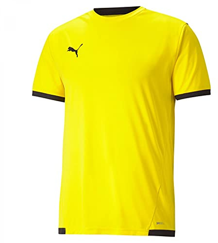 PUMA Mixte enfant Teamliga Jersey Jr Shirt, Cyber Yellow-puma Black, 152 EU