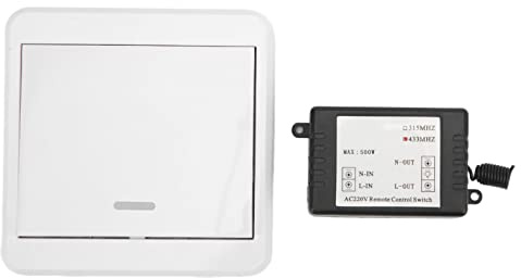 Interruptor de Control Remoto de Pared Inalámbrico 12V 7a con Relé de 220V para Controlador de Hogar Y Luz de Acceso