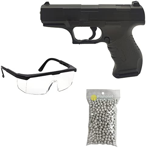 Saigo Defense Pack Airsoft G.19 Pistola de Muelle/Color: Negro/Material: Metal/Potencia 0.2 Joule/Se suministra con Accesorios