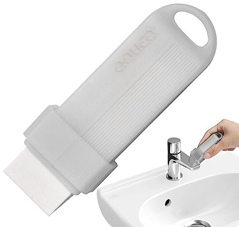 Amesor Limescale Eraser - Easy Limescale Eraser Bathroom Glass Rust Remover | Stainless Steel Stains Eraser | Kitchen And Rust Brush Dirt Remover Scrub Brush Cleaner | Household Cleaning Accessories