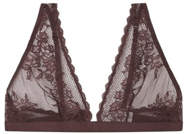Women' Secret, Mujer, Natural Sujetador Triangular Halter Encaje Granate, Garnet, 90B