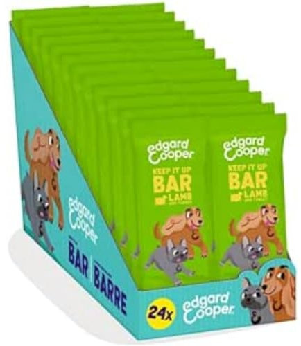 Edgard Cooper Hundeleckerli, Keep it Up Bar (Lamm, 30g x 12) Adult & Welpen Leckerlis, Getreidefrei, Natürliche Zutaten, hoher Proteingehalt und frisches Fleisch