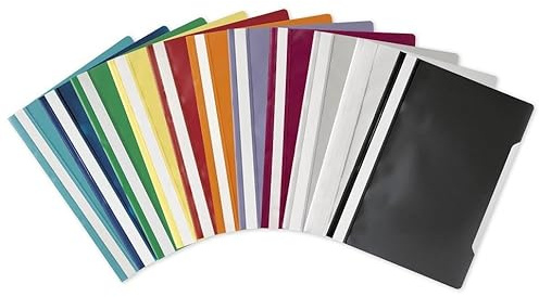 Papiertiger Schnellhefter PP für Schule und Büro (Aktions Pack, 10er Sortierung, 10er Pack)