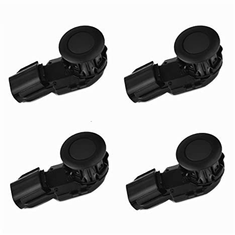 DKPMWD Rückfahrsensor 4 STÜCKE 89341-42010 PDC Parksensor Für Toyota Für RAV 4 IV A4 2.0 ZSA42 2.5 Für Hybrid Parktronic Distance Control Anti Radarwarner Parken Sensoren(Schwarz)