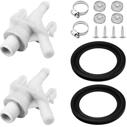 Gotrain 385311641 Wohnmobil-WC-Wasserventil-Set, kompatibel mit Dometic 300, 301, 310, 311, 320, 321 mit 385311658 WC-Dichtungssatz