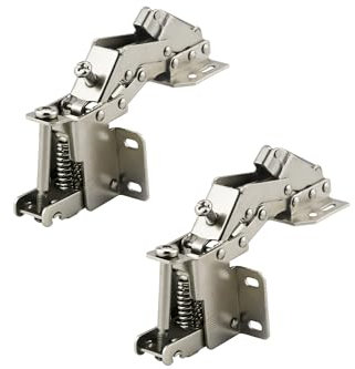 GEFONG 90 Grad Schrankklappen Spezielle Scharniere mit Hydraulischen Dämpfer für RV Wohnmobile Wohnwagen Hängende Schranktüren Schrank Kleiderschrank Möbeltür Klappscharnier 2 Stück