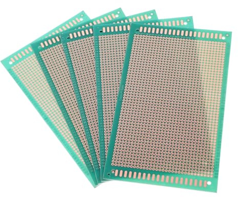 JEWEDECO Einseitige Leiterplatte zum Löten aus Kunstharz und Glasfaser 5 Stück für Elektronik Bastelprojekte und Selbstgemacht Lötarbeiten