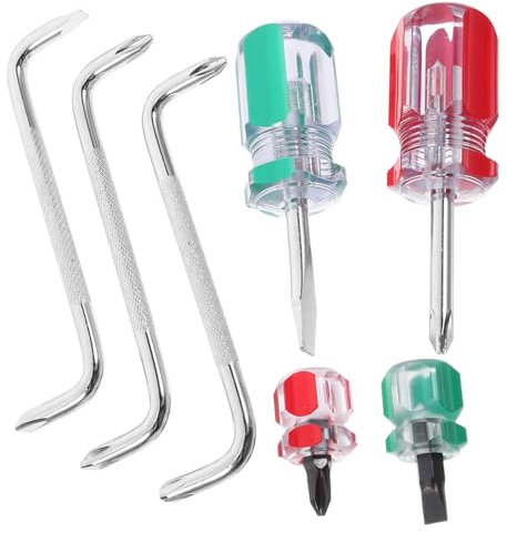 OSALADI 1satz Teiliges Schraubendreher Set Mit Magnet Und Flexiblen Köpfen Für Enge Räume Kreuz Und Schlitzschraubendreher Für Heimwerker Und Profis