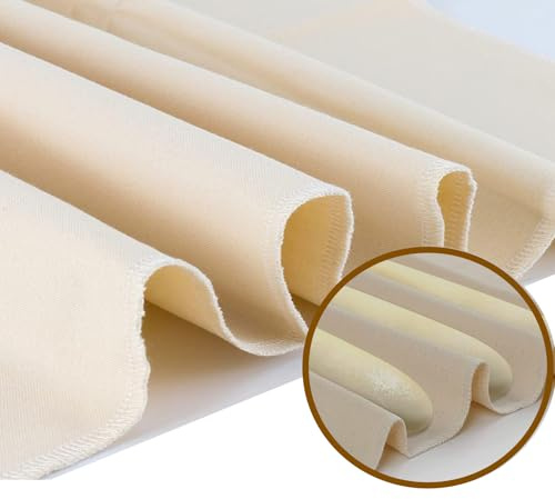 Bread Baking Proofing Cloth, 90x65 cm Bread Cloth Reusable Bakers Couche, Cotton Bread Cloth for Rolling Dough, Baguettes, Loaves, Pastry, Homemade Bread