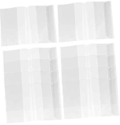 STOBOK 10stücke Pack Transparente Kunststoff-buchhüllen Für Lehrbücher Und Taschenbücher Schützende Buchumschläge Einfach Anzuwendende Buchhüllen-etuis