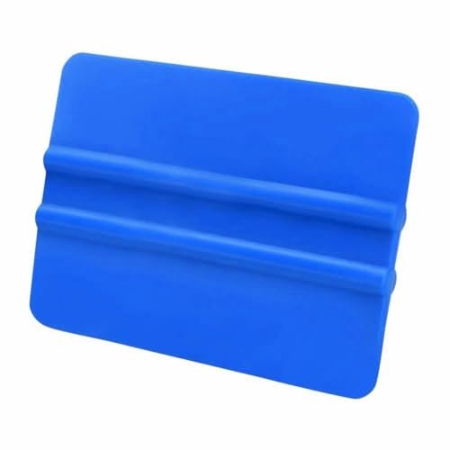 EVG A4 Vinyl Wrap Squeegee | Smoothing Tool for Window Tint & Wallpaper | Professional Plastic Mini Applicator Scraper for Car Vinyl Wrap & Decal Sticker Installation | Blue