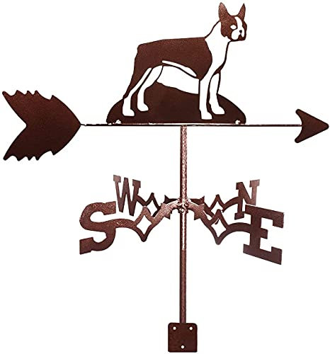 XAoSCd Girouette Moto Cultivateur Art Décor Acier Inoxydable Girouette Indicateur De Direction Girouette Outils De Mesure pour Jardin Patio Cour Décoration-Abeille||Normal,Dog-Normal