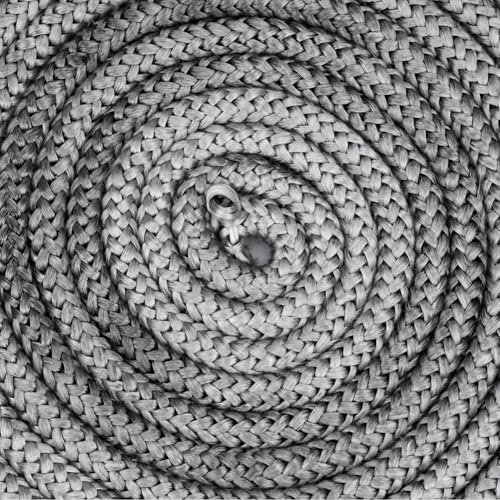 HomeVortex Round Wood Stove Seal Rope, Fireplace Tape Stove Door Gasket With End Binder, For Boiler Industrial Oven Wood Burning Stove Doors (2.5m*14mm)