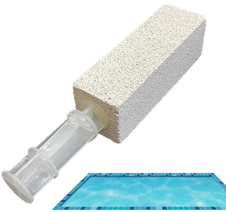 Tuxxjzm Pietra pomice per WC – Pietra di pulizia con manico in pietra pomice – Non graffia le macchie, resistente, potente detergente per barbecue