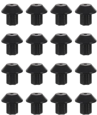 Piedini in Gomma Neri per Griglia Fornello 48 Pezzi | Compatibili Wb2k101 e Wb02t10461, Supporti per Bruciatore Piano Cottura, Accessori Ricambio Ap2622260 Ps241358