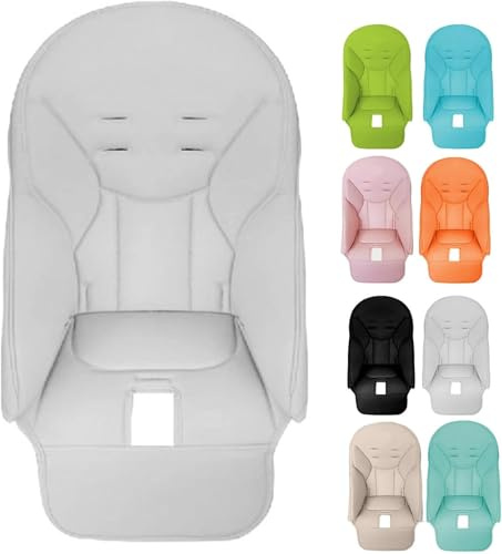 Baby Hochstuhl Kissenbezug Atmungsaktiv, Hochstuhl Auflagen Sitzauflage Abwaschbar, PU Leder Kinder Esszimmerstuhl Bezug, Hochstuhlsitzbezug Für Peg-perego, Siesta Zero3, Baoneos, Kosmics Jané