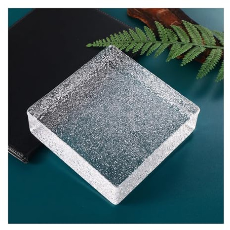 Briques de Cristal rectangulaires en Verre Transparent, décoration pour la Maison, la Salle de Bain, la Chambre à Coucher, Le Salon, Le Bar, Les hôtels (10 pièces)