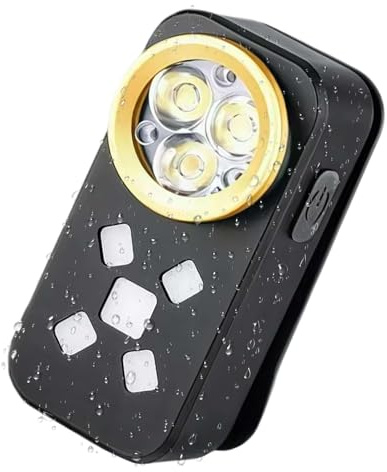 Linterna De Bolsillo | 200-800 Lúmenes Linterna Recargable Con Clip | de Seguridad de 500mAh,para Supervivencia, Mochilero, Actividades Nocturnas, Aire Libre, y