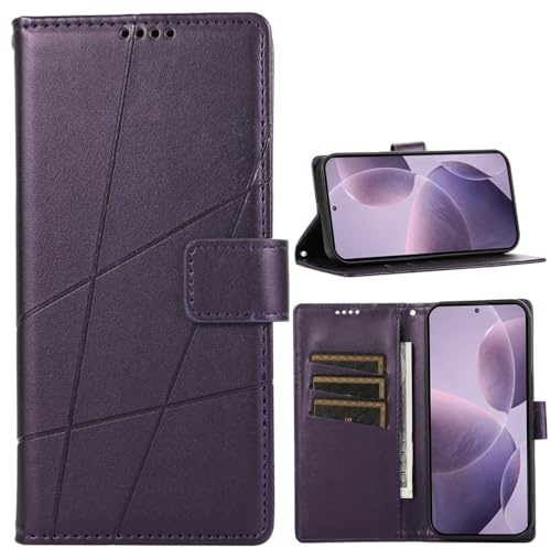BAILI Funda para Motorola Moto E20/E30/E40, Soporte, Ranuras para Tarjetas, Funda con Patrones de líneas Compatible con Motorola Moto E20/E30/E40-Morado