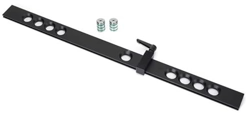 Woodworking Fence Stop Kit, Planing Stop Tool with Dog Holes and Locking Handle, Aluminium Alloy Stop Bar for 20mm Hole Diameters, Ideal for Bench Top Use