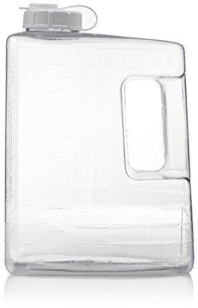 Arrow 1 Gallon Jug for Cold Drinks - Clear View Plastic Refrigerator Bottle with Cap & Easy-Pour Spout - Graduated Markings - Ideal for Water, Iced Tea, Juice & Milk - BPA Free - Made in USA