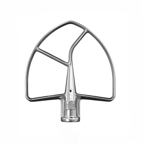 KitchenAid BATIDOR PLANO DE ACERO INOXIDABLE PARA BATIDORAS AMASADORAS GRANDES CON BOL ELEVABLE 5K7SFB