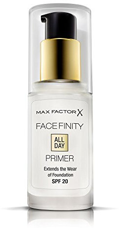 Max Factor Facefinity All Day Primer – Mattierende Make-Up Base für eine langanhaltende Foundation – Lichtschutzfaktor 20 – 1 x 30 ml