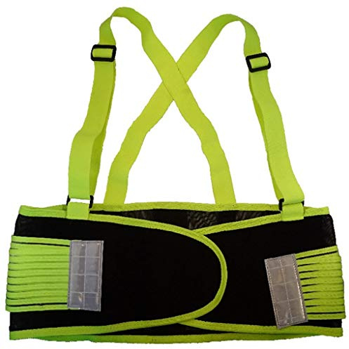 Toolpack Faja Lumbar Reflectante Espalda Neón Luz Equipo Protección Cinturón
