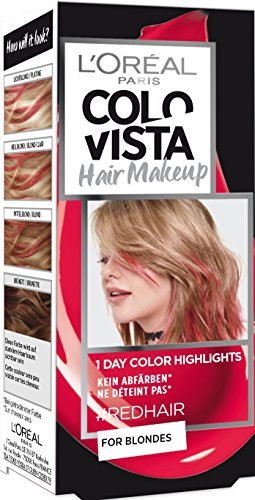 L'OrÃal Paris L'Oréal Paris Colovista Hair Makeup 1-Day-Color-Highlights 10 redhair