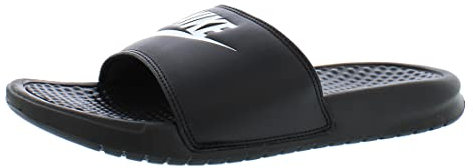 Nike Women's Benassi Slide Sandal, Black/White-Black, 5.5 UK