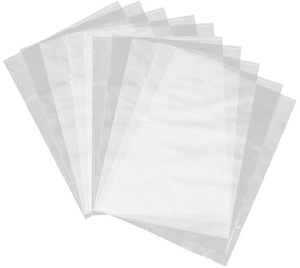 EXCEART Schrumpffolienbeutel Transparent 100 Stück 9.84X11.81 Zoll Für Seifenflaschen Badebomben Öldropfflaschen Und Handwerksverpackung Zum Schrumpfen Mit Föhn Oder Heißluftpistole