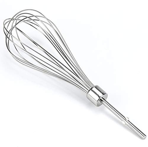 KHMPW Kitchen Mixer Attachments Hand Whisk Attachments KHMPW Stainless Steel Egg Beater/Whisk Attachment for Hand -Kitchen Mixer Attachments Hand Accessories by Sikawai