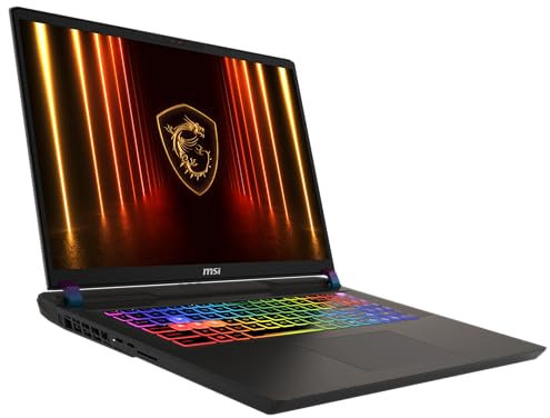 MSI Vector 17 HX AI Gaming-Laptop, 17 QHD+ 240 Hz Display, Intel Core Ultra 9 275HX, NVIDIA GeForce RTX 5080, 32 GB RAM, 2 TB SSD, Windows 11 Home, QWERTZ Tastatur, Cosmos Grau, A2XWIG-040