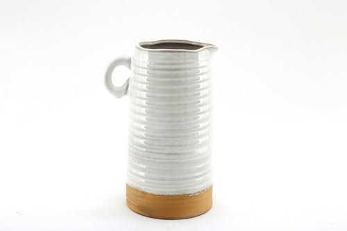 Gainsborough Giftware Pichet en céramique naturelle à effet bicolore, accessoire de maison
