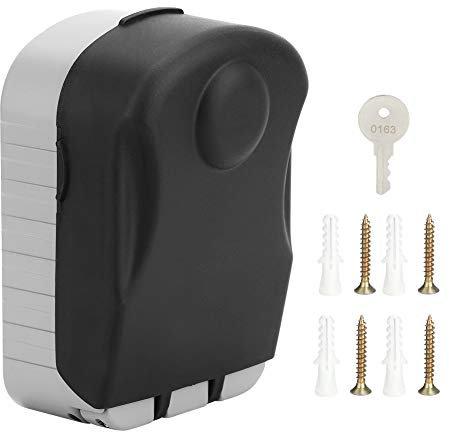 OUKENS Password Key Lock Box, Household Wall-Mounted 4 Digit Password Key Lock Box Keys Waterproof Anti-Theft Storage Case for Hotels, House, Schools
