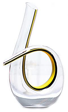 Wein Dekanter Kristallglas Dekanter 6-förmige Hüftflasche Handgemachte Sub-Hüftflasche Persönlichkeit Kreativer Dekanter Home Restaurant Gießen Hüftflasche Urlaub Geschenk Dekantierer ( Color : A )