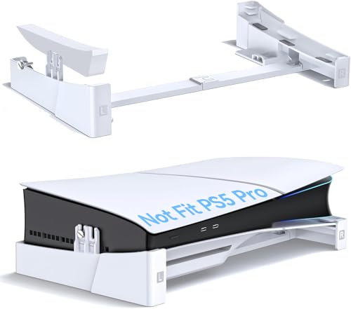 OIVO Soporte PS5/Slim/Pro Horizontal para Consola PlayStation 5, PS5 Suporte Horizontal, Soporte PS5 Acostado, Suporte Horizonta P5 con Tornillo, Accesorios PlayStation 5, Juegos para PS3