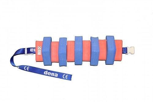 Schwimmgürtel Jugendliche Farbe Blau/Rot mit Sicherheitsverschluß 100cm Länge, verstellbarem Gurtband und abnehmbaren Plastazote-Schwimmern. Geeignet für Schwimmtraining. Nur so viel Hilfe wie nötig!