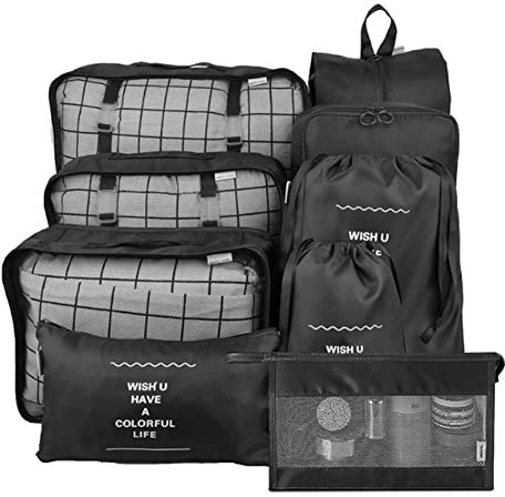 Reise-Aufbewahrungstaschen, wasserdicht, faltbar, platzsparend, for Familienurlaub, Skifahren, Camping, 9 Stück