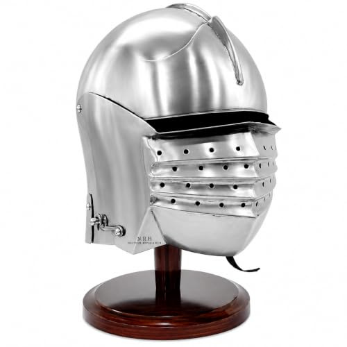 Casque médiéval pour homme - Taille unique - Costume médiéval avec support