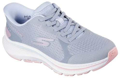 Skechers dam Go Run Consistent 2.0 Captiva Slip-On sneakers, Gray Textile/Lt.Blue Trim, 7 UK