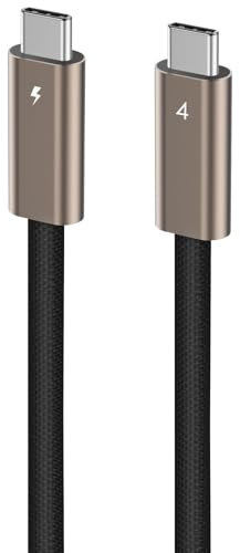 Ubluker Câble USB C vers USB C 40Gbps 1M, 240W 100W 60W Câble USB4 24PIN pour Thunderbolt4 Emarker PD3.1 Audio Vidéo Sync Données Chargeur Rapide pour iPhone16 15 Galaxy S25 Macbook SSD Moniteur PC