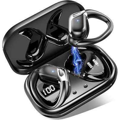 chalvh Ecouteurs Bluetooth sans Fil Sport, Écouteur avec Micro, IP7 Étanche