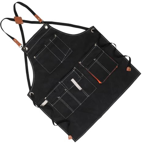 BESTYASH Arbeitsschürze Mit Taschen Aus Wasser Und Ölbeständigem Material Für Kochen Malen Und Holzbearbeitung Verstellbarer Für Herren Und Damen