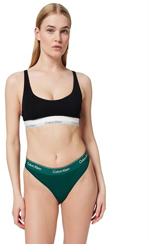 Calvin Klein dam stretch string string, Grön (Torv), S
