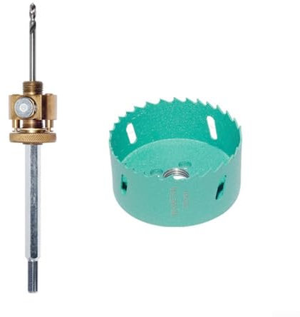 Zoegneer Bi-Metal Drill Bit Set Hole Saw Cutter 75Mm With Quick-Release Hole Opener Connecting Rod Hexagonal Shank For Gypsum Board Ceiling Cutting Tool(A)